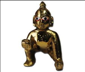 Laddu Gopal pure brass idol - Rudradhyay