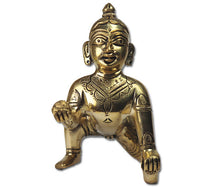 Load image into Gallery viewer, Laddu Gopal Brass Idol - Rudradhyay