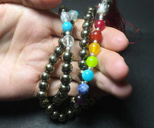 Load image into Gallery viewer, Golden stone 7 chakra mala - Rudradhyay