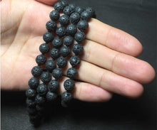 Load image into Gallery viewer, Lava beads mala - Rudradhyay
