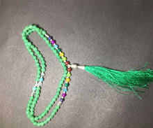 Load image into Gallery viewer, Light green 7 chakra mala - Rudradhyay