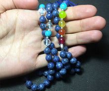 Load image into Gallery viewer, Blue stone 7 chakra mala - Rudradhyay