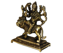 Load image into Gallery viewer, Maa Durga sitting on lion brass idol - Rudradhyay