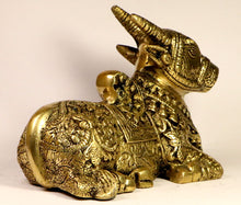 Load image into Gallery viewer, Kamdhenu cow pure brass idol