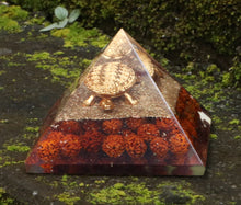 Load image into Gallery viewer, Rudraksha kachuwa pyramid