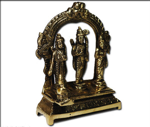 Ram Darbar pure antique brass idol - Rudradhyay