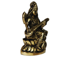 Load image into Gallery viewer, Maa Saraswati pure antique brass idol - Rudradhyay