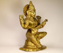 Load image into Gallery viewer, Maa Saraswati Pure brass Idol