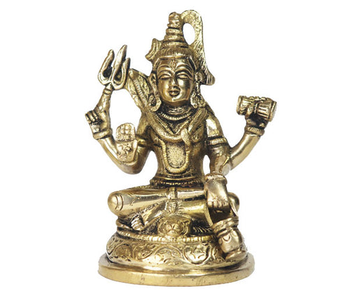 Lord Shiva's antique brass idol - Rudradhyay