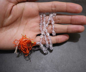 Sphatik crystal mala with 108+1 beads - Rudradhyay