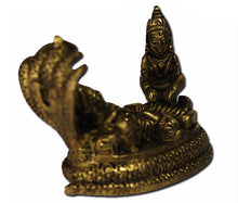 Load image into Gallery viewer, Laxmi Vishnu pure brass idol - Rudradhyay